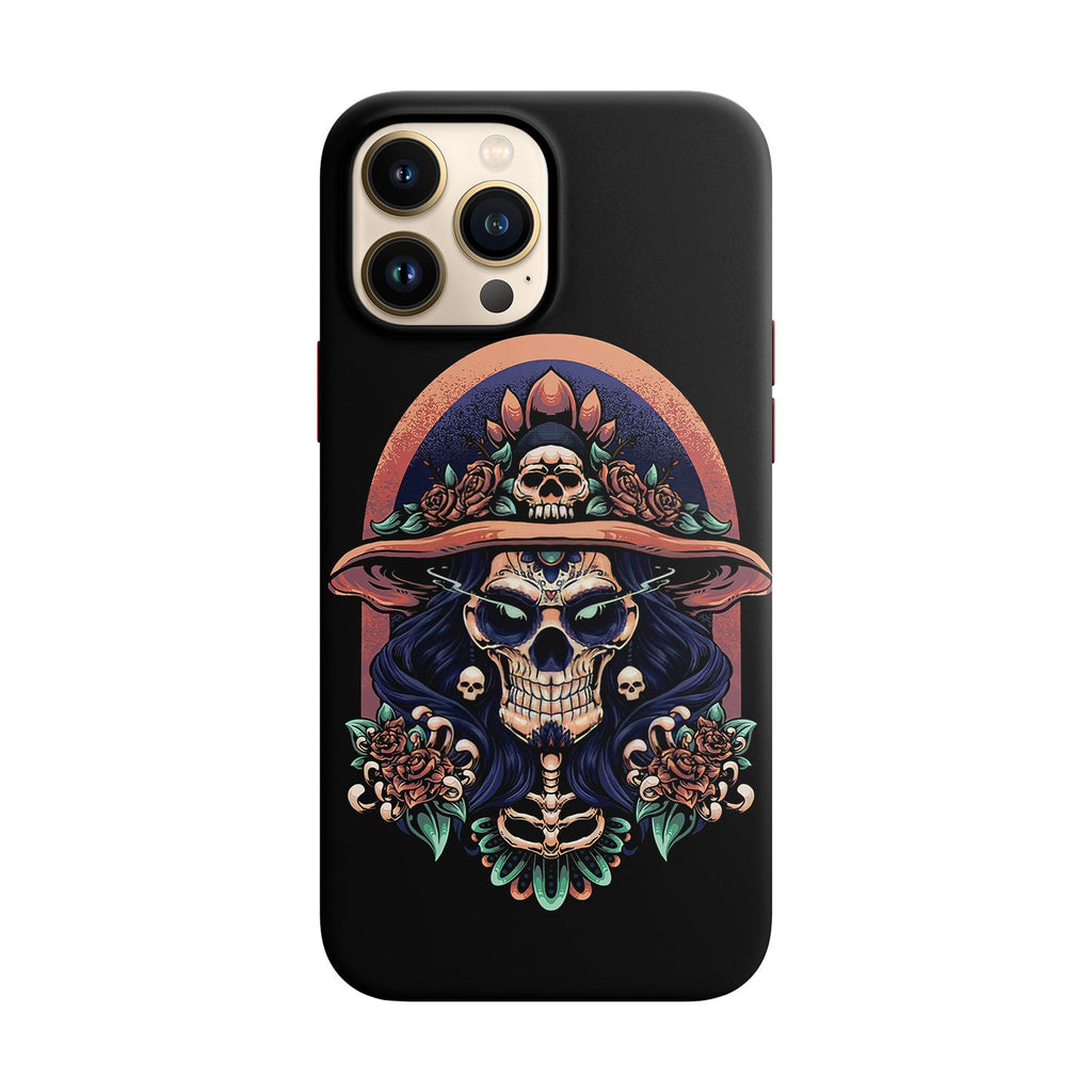 Husa compatibila cu Apple iPhone 13 model Mexican skull,Silicon, Tpu, Viceversa