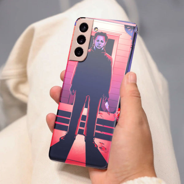 Husa compatibila cu Samsung Galaxy S21 FE model Michael Myers, Silicon, TPU, Viceversa