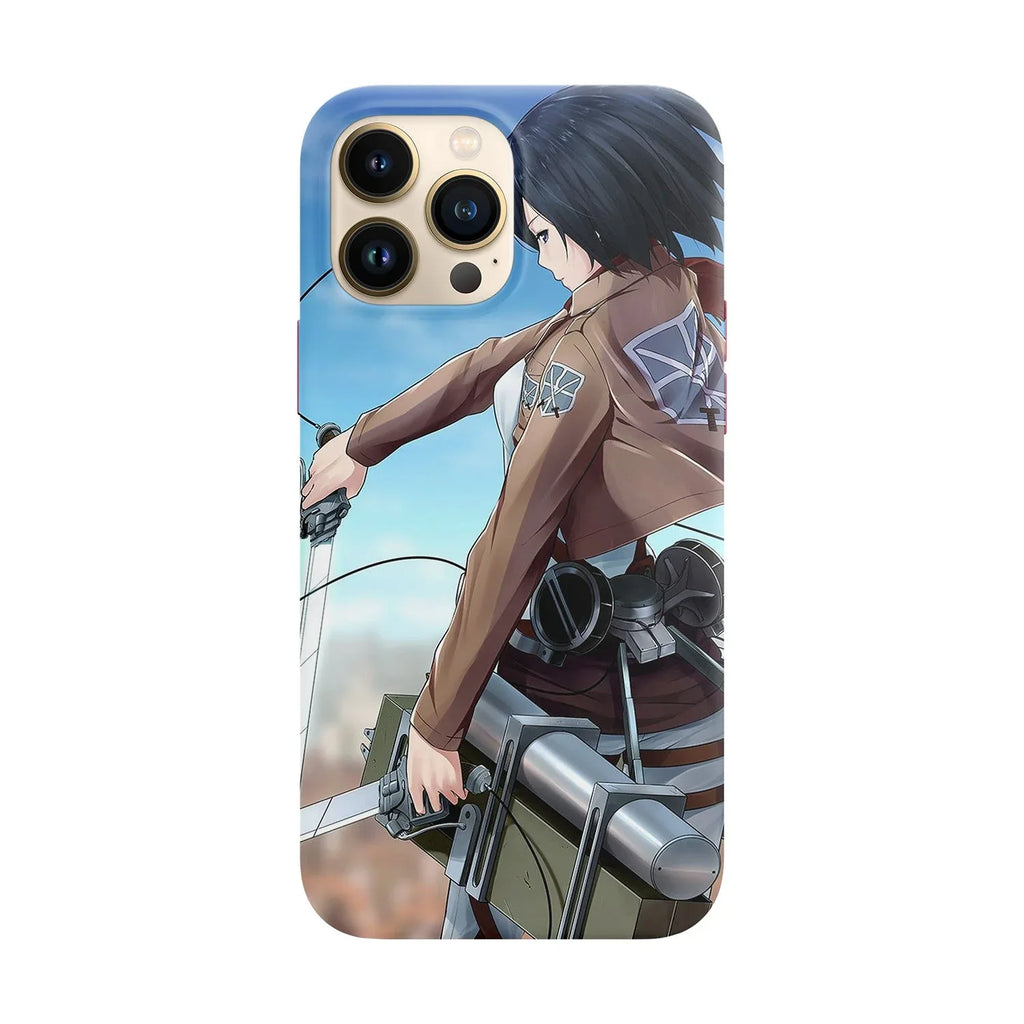 Husa compatibila cu Apple iPhone 11 Pro model Mikasa Atack on titan, Silicon, TPU, Viceversa - Viceversa