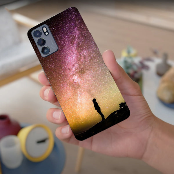 Husa compatibila cu Oppo Reno 5 4G model Milky Way, Silicon, TPU, Viceversa