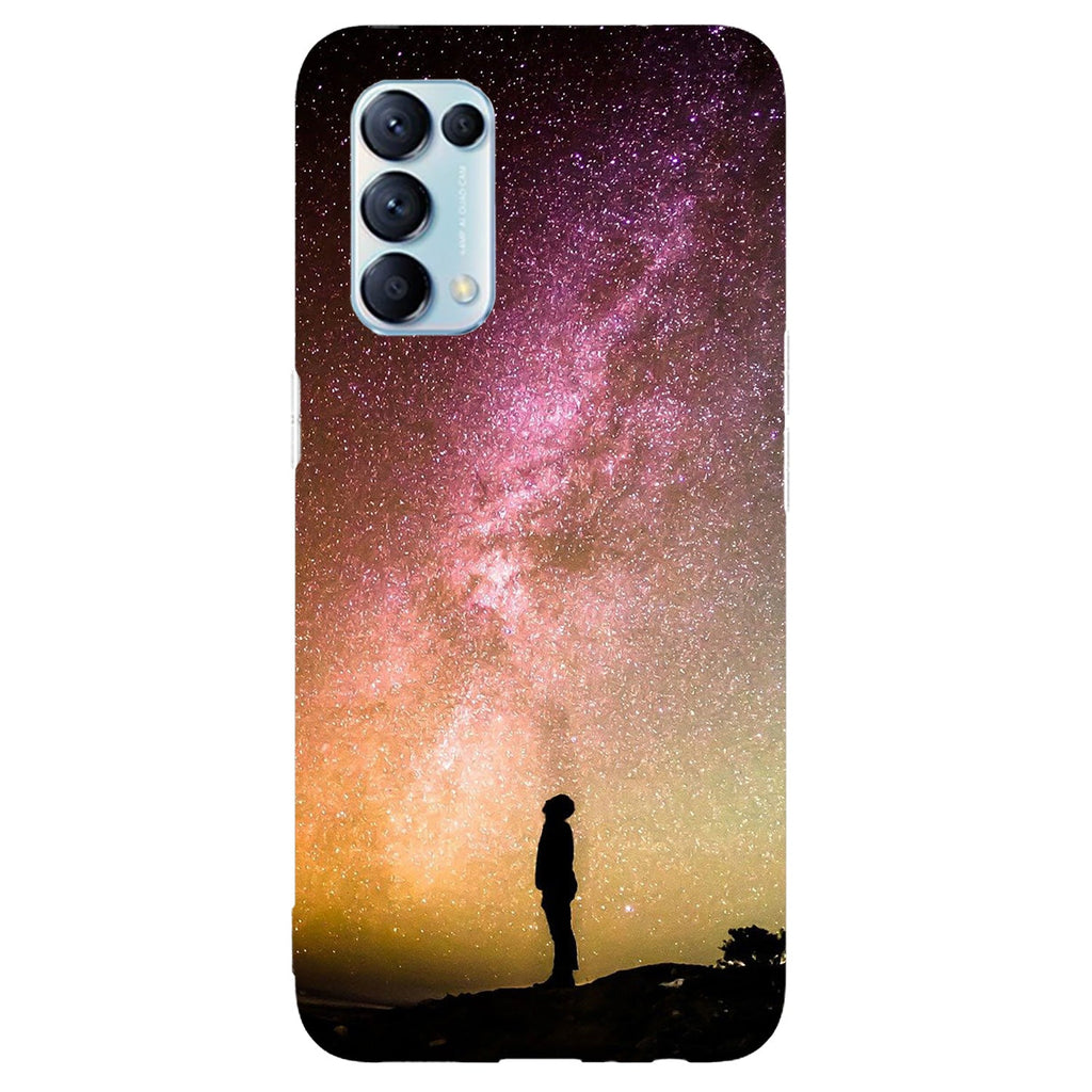Husa compatibila cu Oppo Reno 5 4G model Milky Way, Silicon, TPU, Viceversa