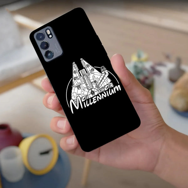 Husă din silicon Oppo Find X3 cu Millennium falcon