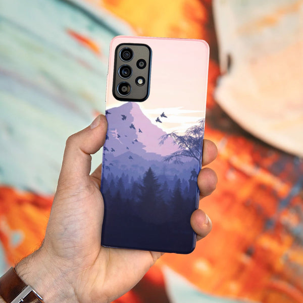 Husa Samsung Galaxy Galaxy A72 model Minamal Nature, Silicon, TPU, Viceversa