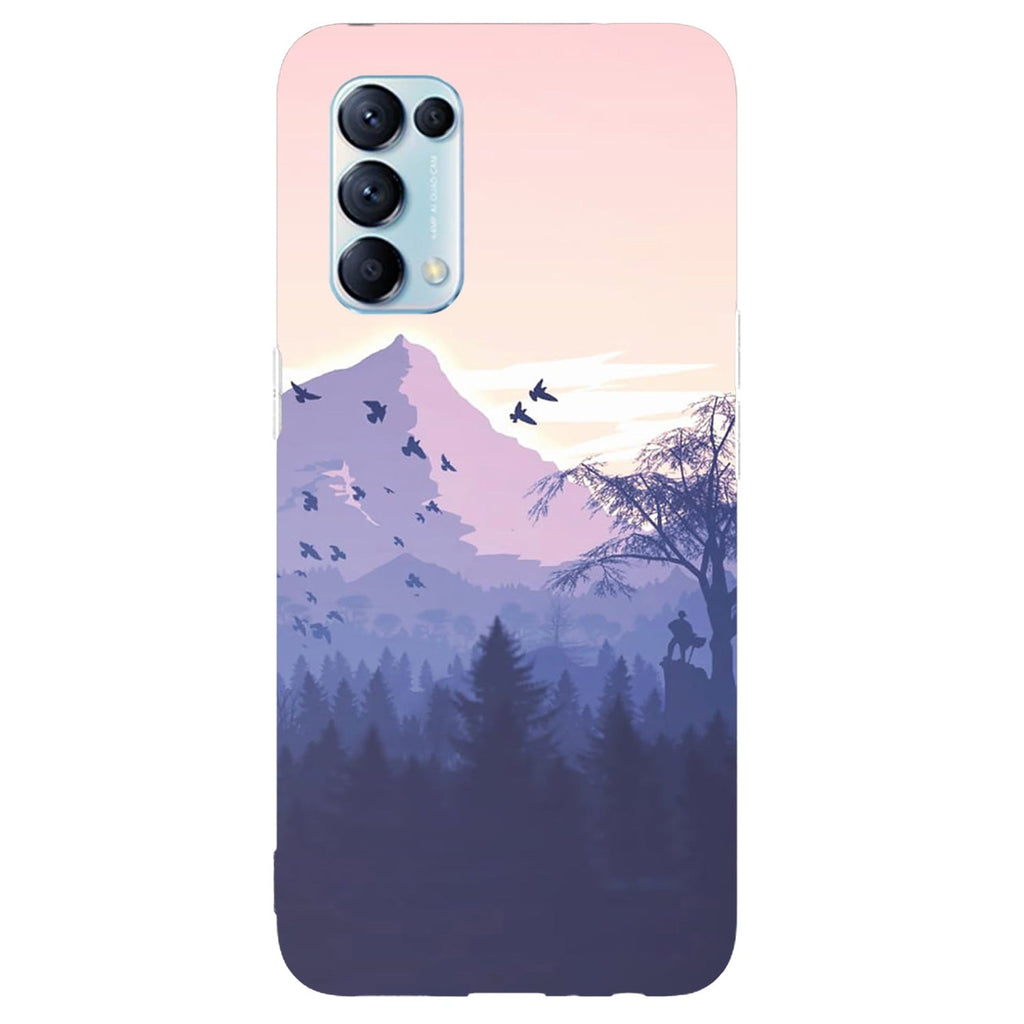 Husa compatibila cu Oppo Reno 5 4G model Minamal Nature, Silicon, TPU, Viceversa