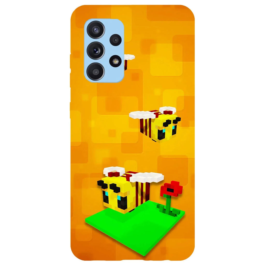 Husa Samsung Galaxy Galaxy A72 5G model Minecraft Bees, Silicon, TPU, Viceversa - Viceversa