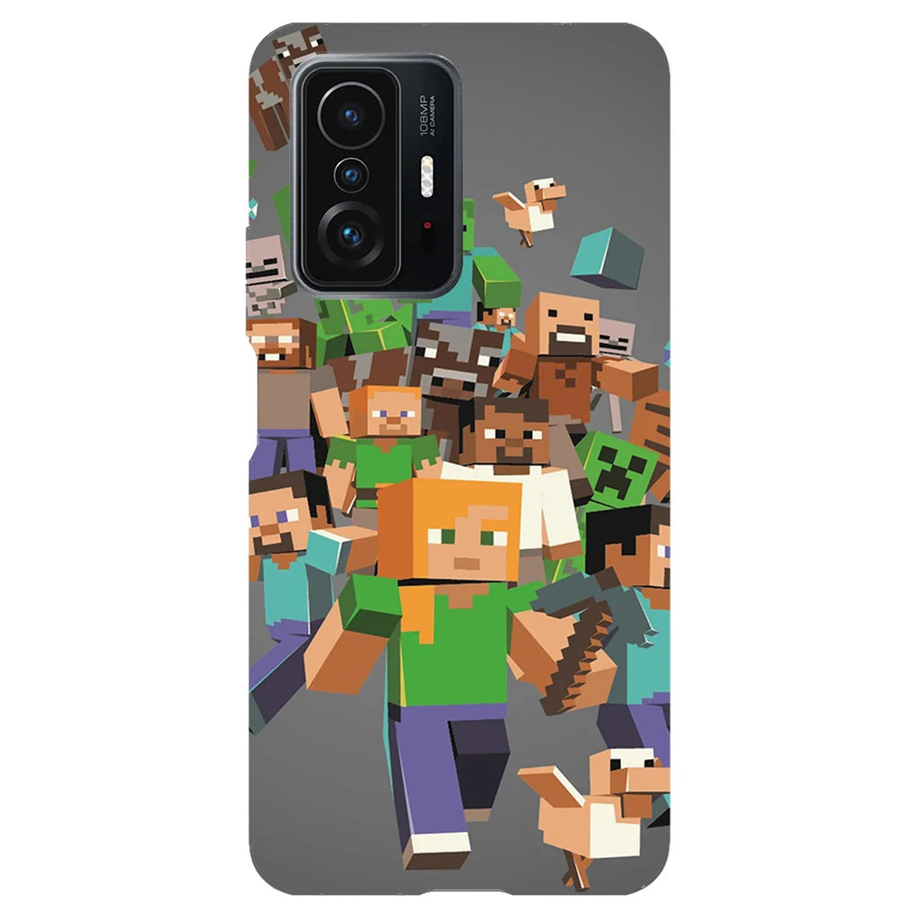 Husa compatibila cu Xiaomi Mi 9 model Minecraft Characters, Silicon, TPU, Viceversa - Viceversa