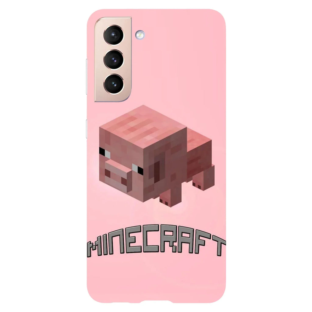 Husa Samsung Galaxy S21 model Minecraft Pig, Silicon, TPU, Viceversa - Viceversa