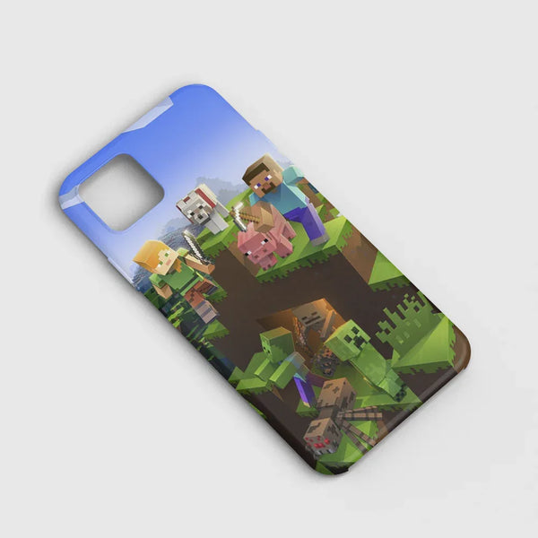 Husa silicon Oppo A15 model Minecraft World, Silicon, TPU Viceversa - Viceversa