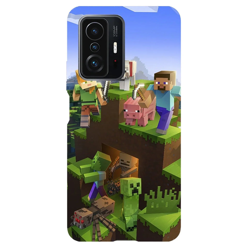 Husa compatibila cu Xiaomi Mi 11 model Minecraft World, Silicon, TPU, Viceversa - Viceversa