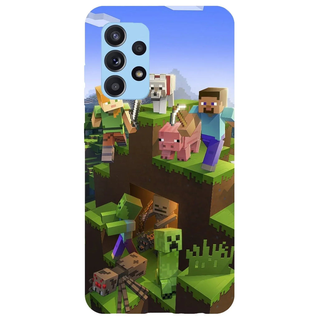 Husa Samsung Galaxy A32 4G model Minecraft World, Silicon, TPU, Viceversa - Viceversa