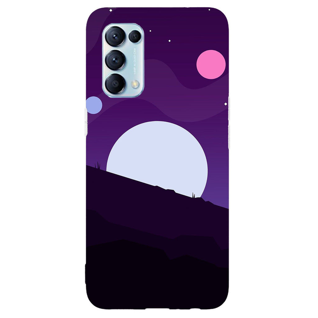 Husa compatibila cu Oppo Reno 5 4G model Minimal Night, Silicon, TPU, Viceversa