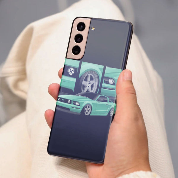 Husa compatibila cu Samsung Galaxy S21 FE model Minty Mustang, Silicon, TPU, Viceversa