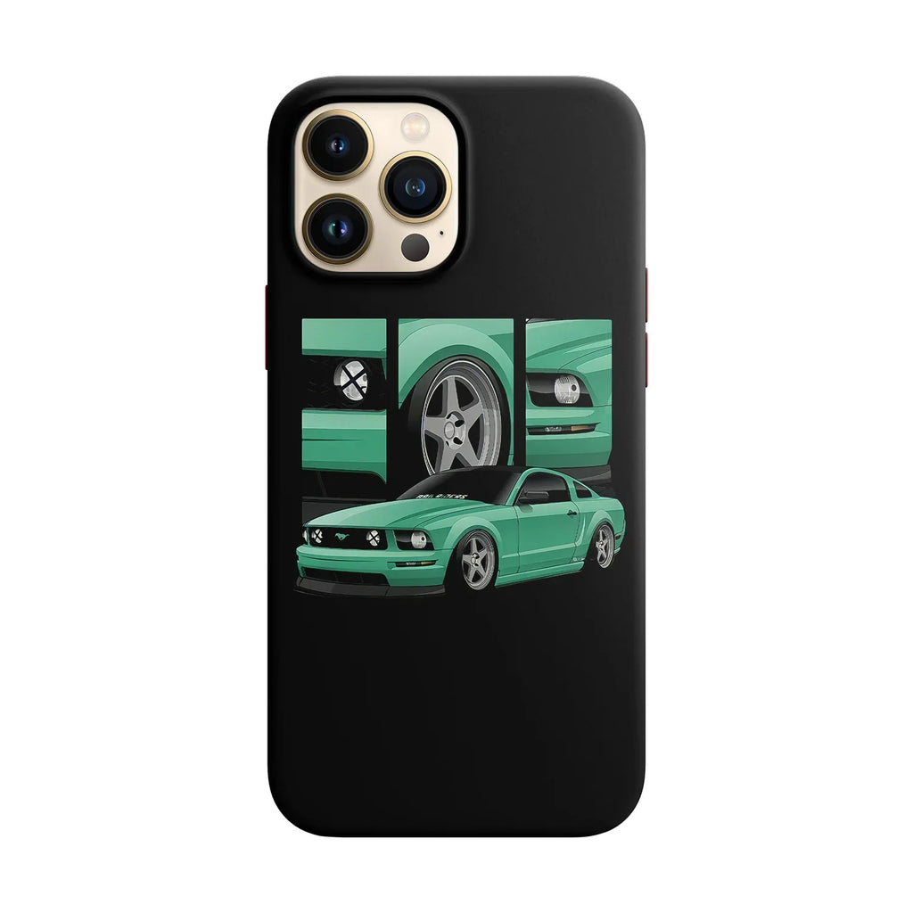 Husa compatibila cu Apple iPhone 13 model Minty Mustang, Silicon, TPU, Viceversa - Viceversa