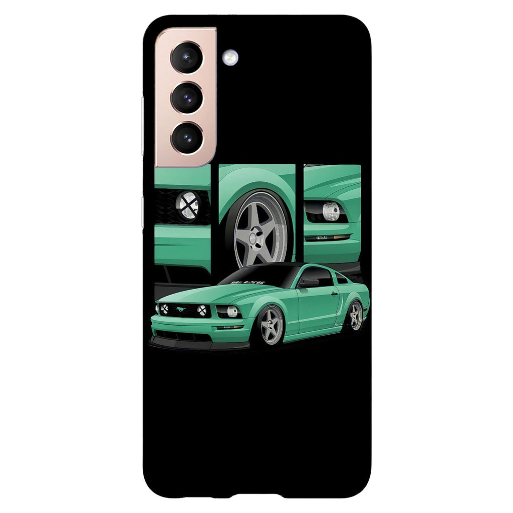 Husa compatibila cu Samsung Galaxy S21 FE model Minty Mustang, Silicon, TPU, Viceversa