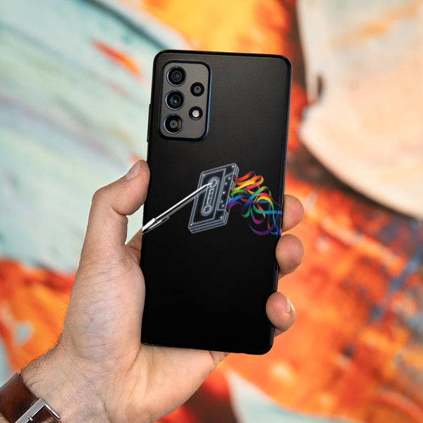 Husa compatibila cu Samsung Galaxy A73 5G model Mixtape, Silicon, TPU, Viceversa