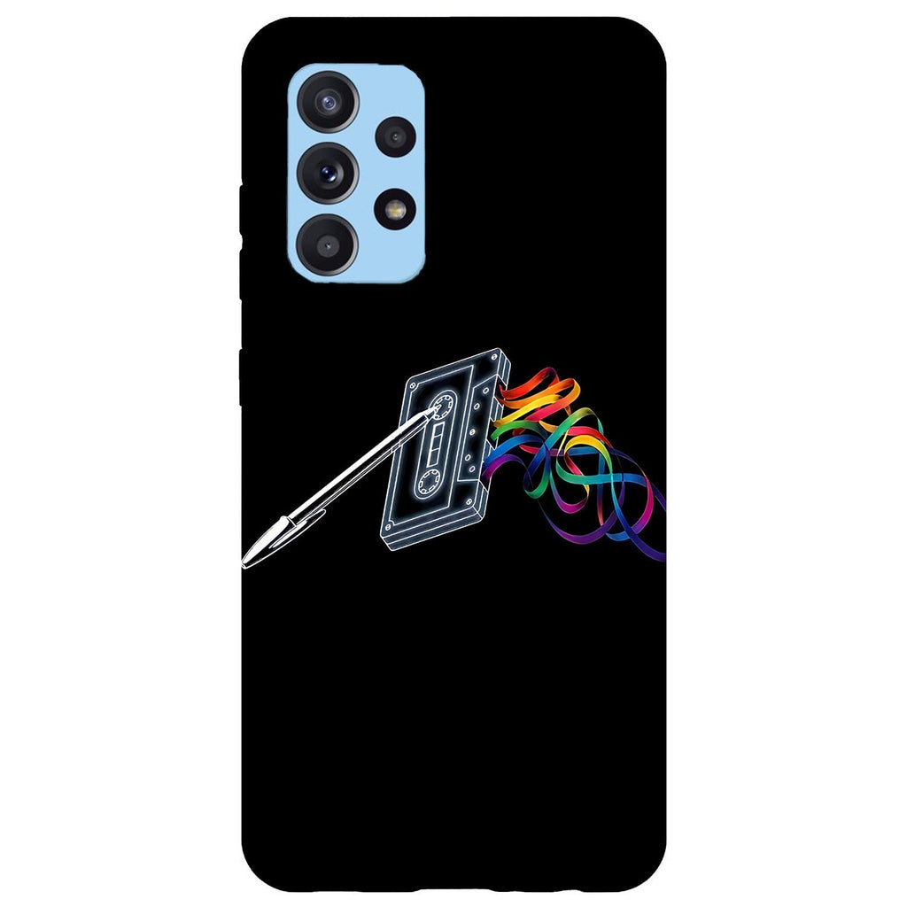 Husa compatibila cu Samsung Galaxy A73 5G model Mixtape, Silicon, TPU, Viceversa