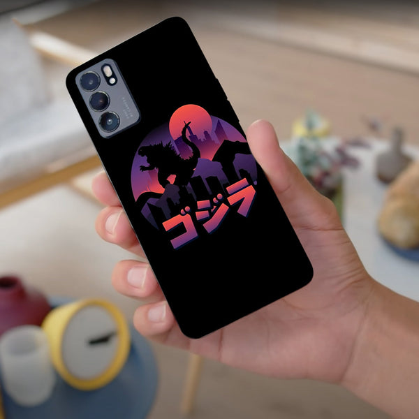 Husa compatibila cu Oppo Reno 5 4G model Monster Attack, Silicon, TPU, Viceversa