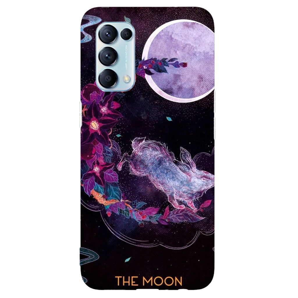 Husa compatibila cu Oppo Reno 5 4G model Moon Bunny, Silicon, TPU, Viceversa
