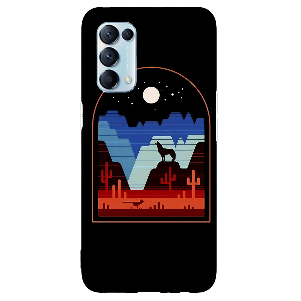Husa compatibila cu Oppo Reno 4Z model Moon howler, Silicon, TPU, Viceversa - Viceversa