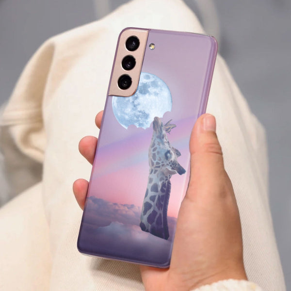 Husa compatibila cu Samsung Galaxy S21 FE model Moon snack, Silicon, TPU, Viceversa