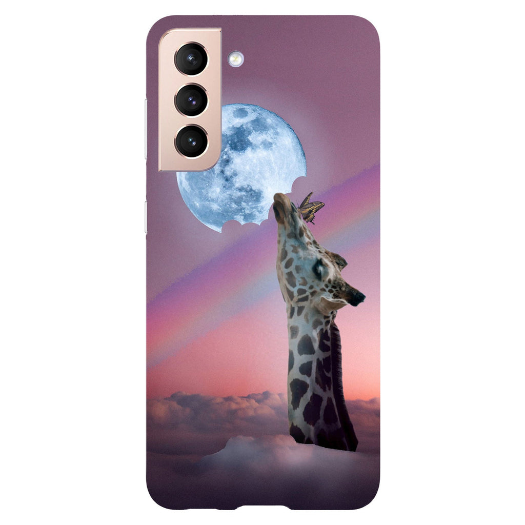 Husa compatibila cu Samsung Galaxy S21 FE model Moon snack, Silicon, TPU, Viceversa