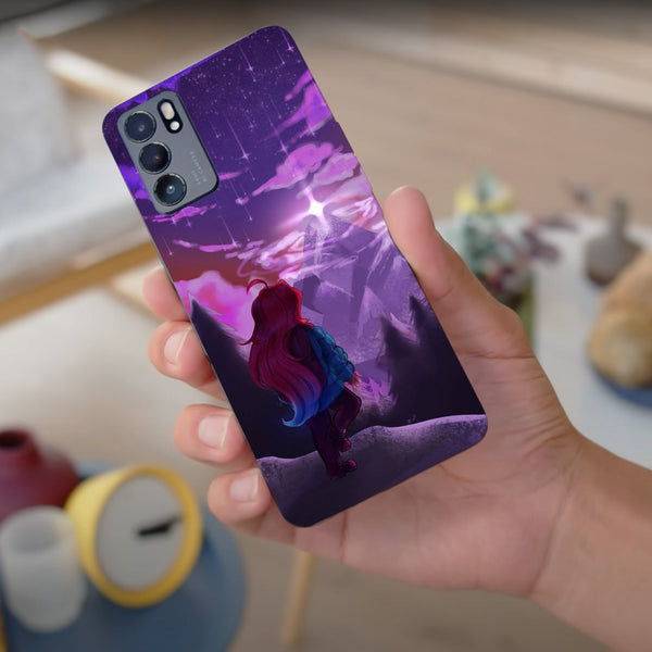 Husa compatibila cu Oppo Reno 5 4G model Mount Celeste, Silicon, TPU, Viceversa
