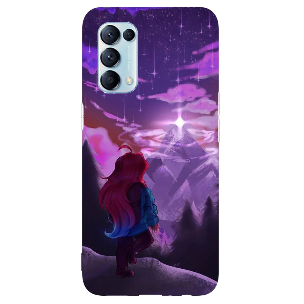 Husa compatibila cu Oppo Reno 4 4G model Mount Celeste, Silicon, TPU, Viceversa - Viceversa