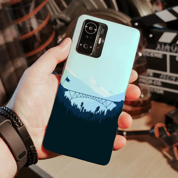 Husa compatibila cu Xiaomi Mi 11 Pro model Mountain Bridge, Silicon, TPU, Viceversa - Viceversa