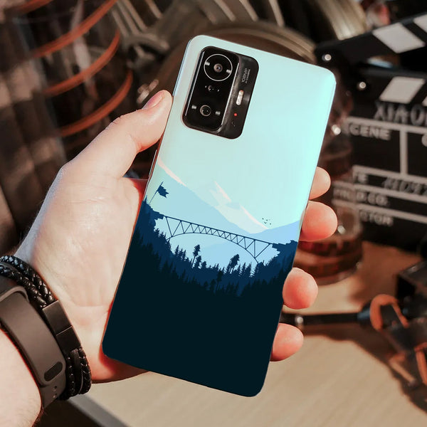 Husa compatibila cu Xiaomi Mi 11 Lite model Mountain Bridge, Silicon, TPU, Viceversa