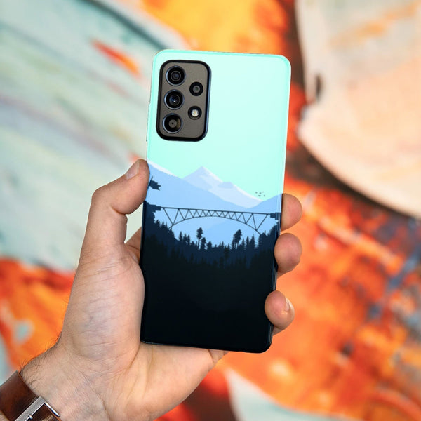 Husa compatibila cu Samsung Galaxy A73 5G model Mountain Bridge, Silicon, TPU, Viceversa