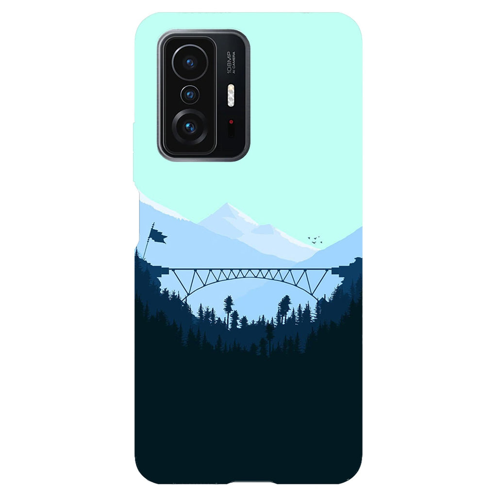 Husa compatibila cu Xiaomi Mi 11 Lite model Mountain Bridge, Silicon, TPU, Viceversa