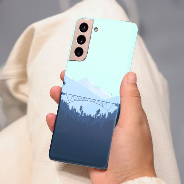 Husa Samsung Galaxy S21 FE model Mountain Bridge, Silicon, TPU, Viceversa