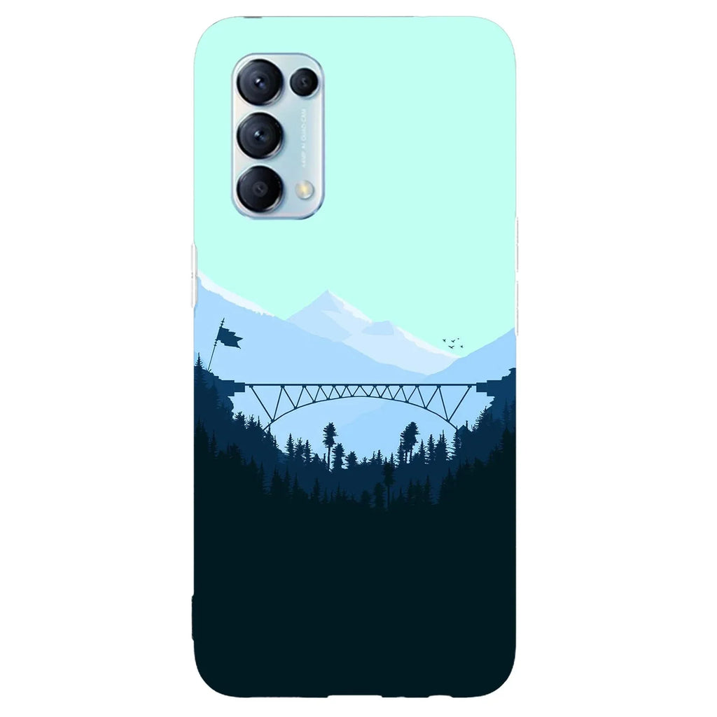 Husa compatibila cu Oppo Reno 4Z model Mountain Bridge, Silicon, TPU, Viceversa - Viceversa