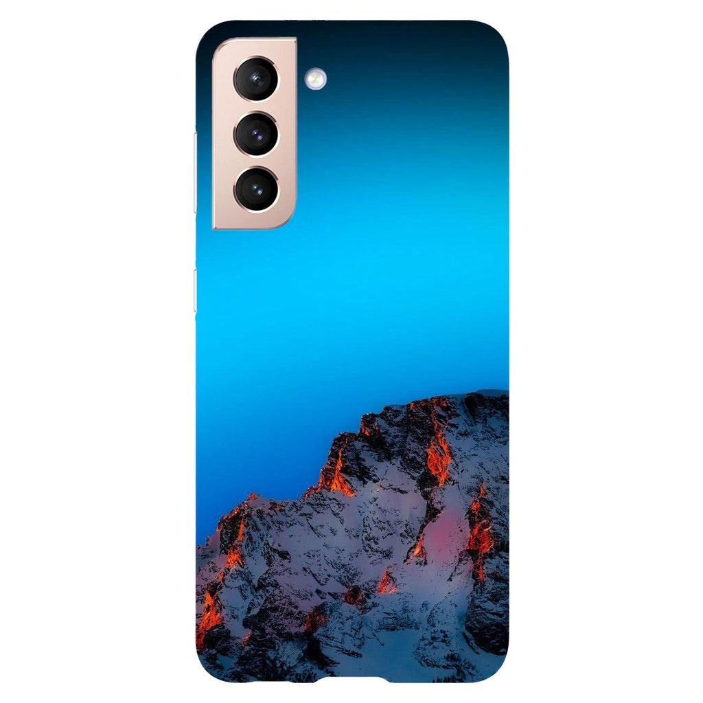Husa compatibila cu Samsung Galaxy S21 FE model Mountain sunset, Silicon, TPU, Viceversa