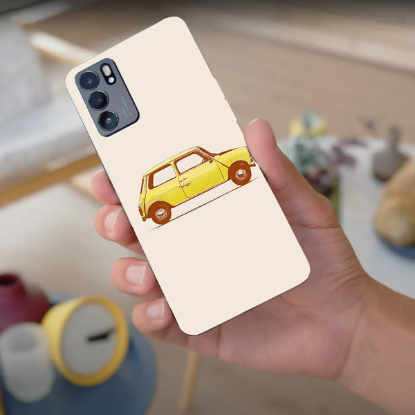 Husă din silicon Oppo Find X3 cu Mr bean mini cooper