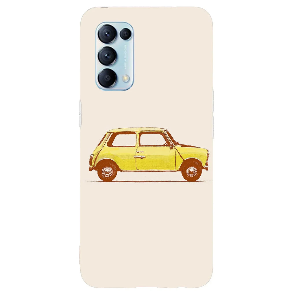 Husa compatibila cu Oppo Reno 4 5G model Mr Bean Mini Cooper, Silicon, TPU, Viceversa - Viceversa