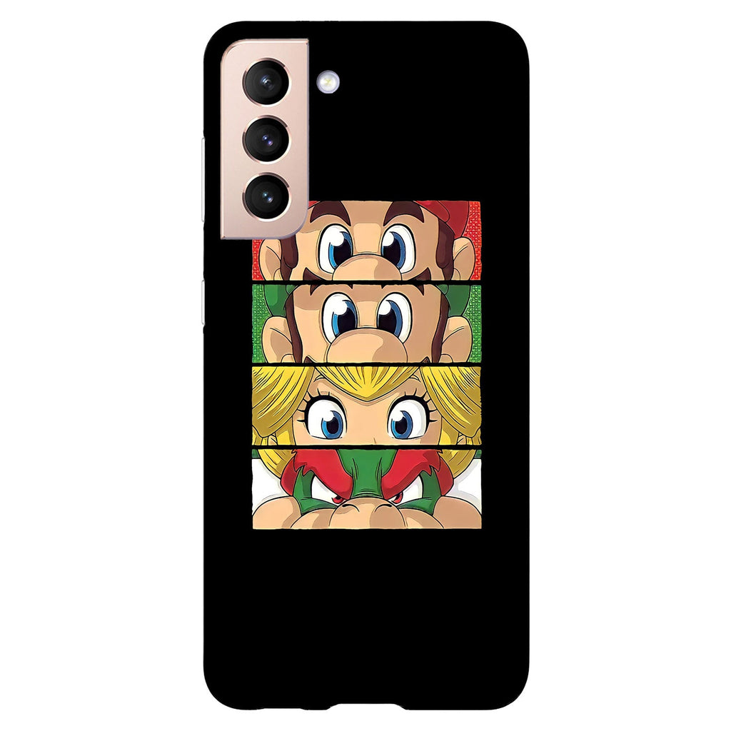 Husa compatibila cu Samsung Galaxy S21 FE model Mushroom Kindom, Silicon, TPU, Viceversa