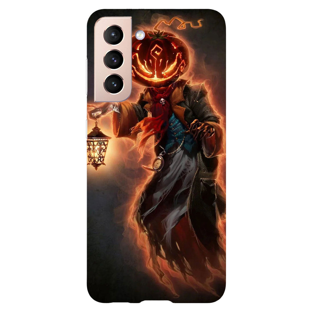 Husa compatibila cu Samsung Galaxy S21 FE model Mystical pumkin, Silicon, TPU, Viceversa