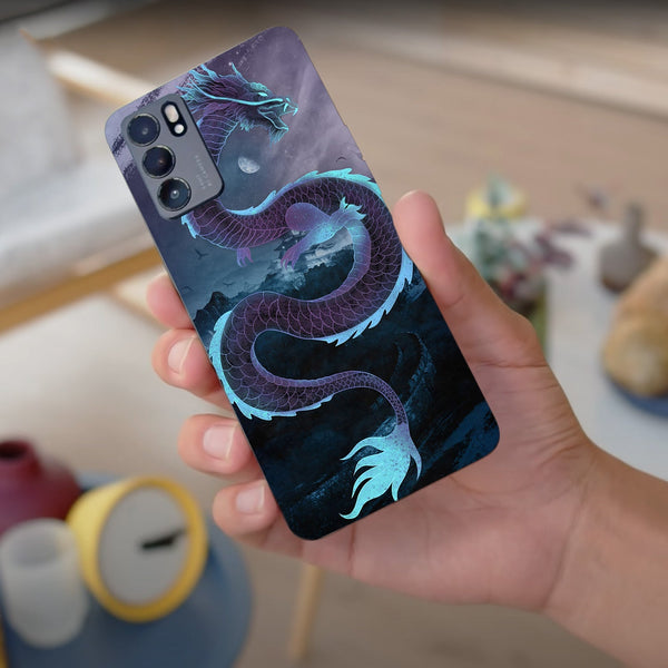 Husa compatibila cu Oppo Reno 5 4G model Mythic Dragon, Silicon, TPU, Viceversa