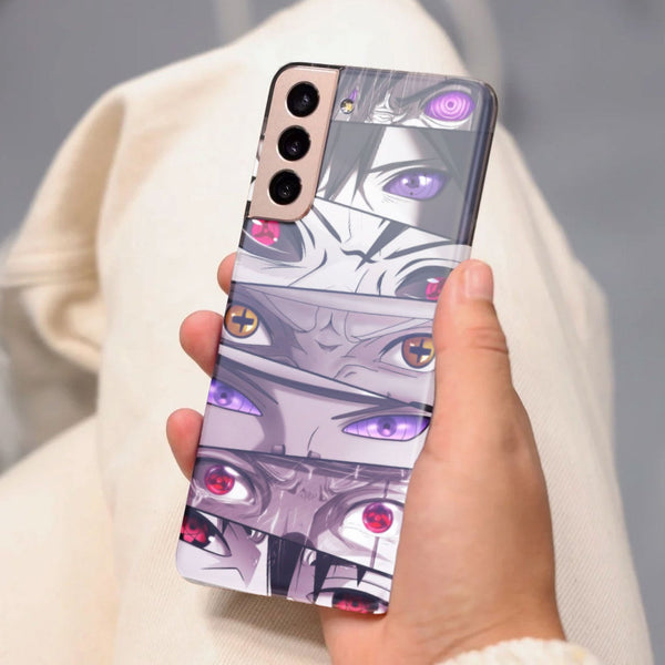 Husa compatibila cu Samsung Galaxy S21 FE model Naruto Eyes Jutsu, Silicon, TPU, Viceversa