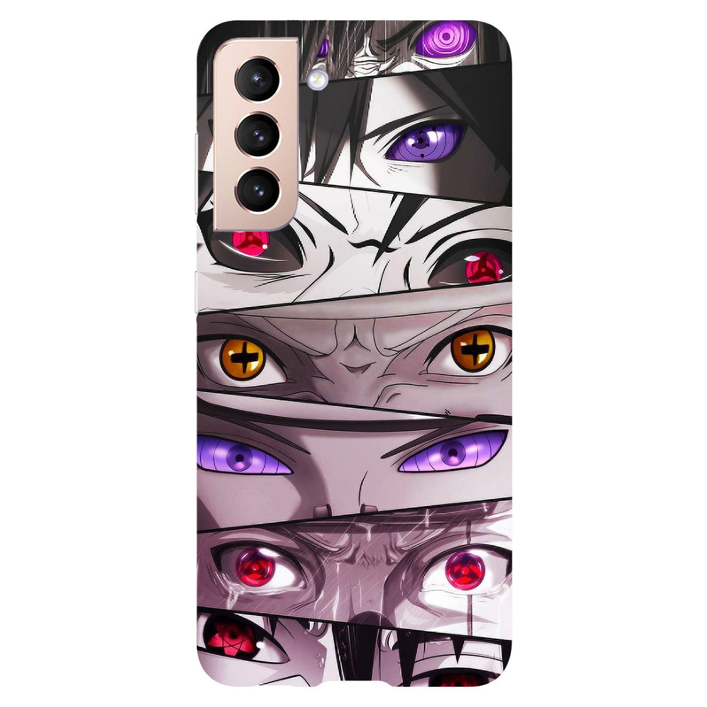 Husa compatibila cu Samsung Galaxy S21 FE model Naruto Eyes Jutsu, Silicon, TPU, Viceversa