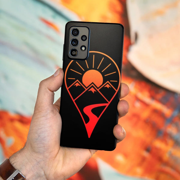 Husa compatibila cu Samsung Galaxy A73 5G model Nature Map Pin, Silicon, TPU, Viceversa