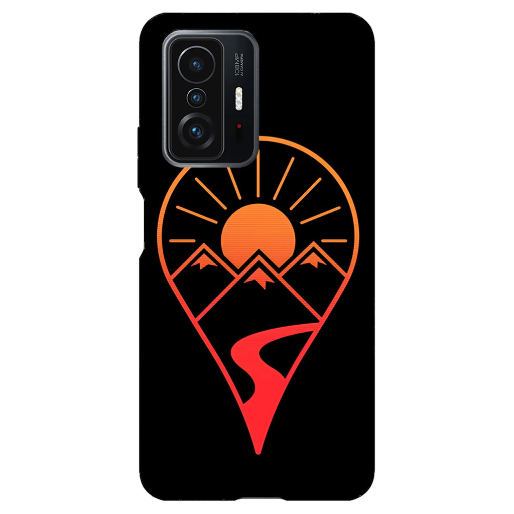 Husa compatibila cu Xiaomi Mi 11 Lite model Nature Map Pin, Silicon, TPU, Viceversa