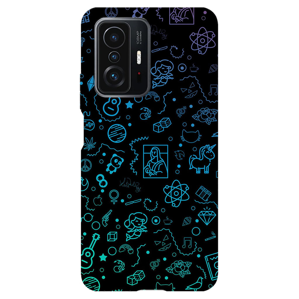 Husa compatibila cu Xiaomi Mi 11 Lite model Neon Art, Silicon, TPU, Viceversa