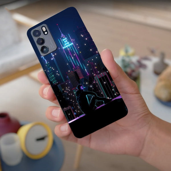 Husa compatibila cu Oppo Reno 5 4G model Neon City, Silicon, TPU, Viceversa