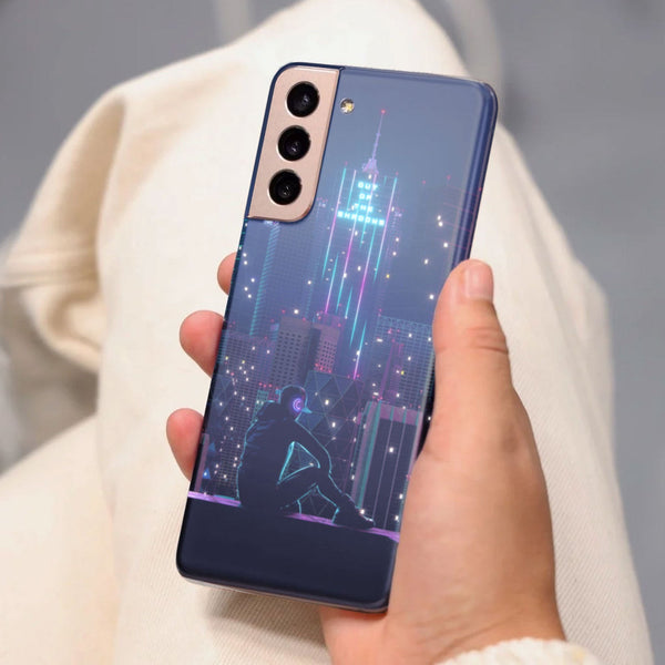 Husa Samsung Galaxy S21 FE model Neon City, Silicon, TPU, Viceversa