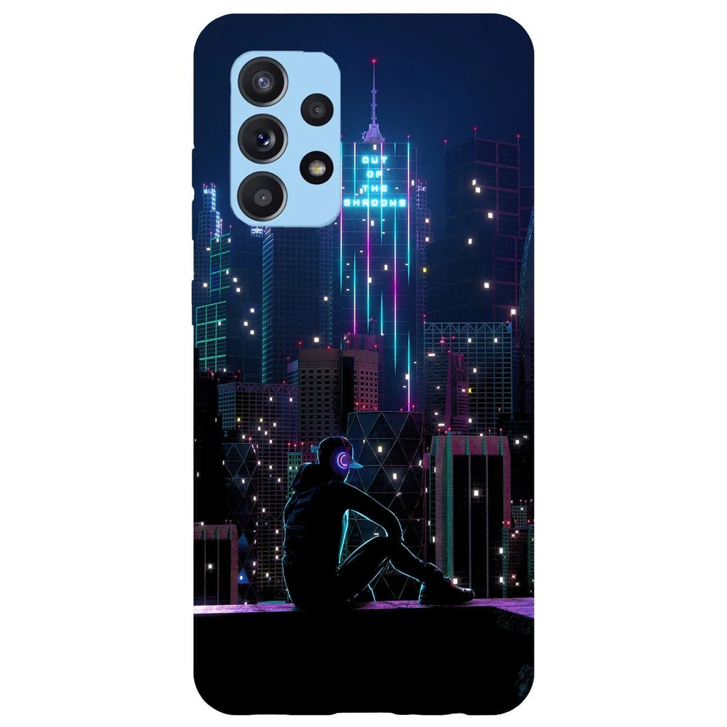 Husa compatibila cu Samsung Galaxy A52 5G model Neon City, Silicon, TPU, Viceversa - Viceversa