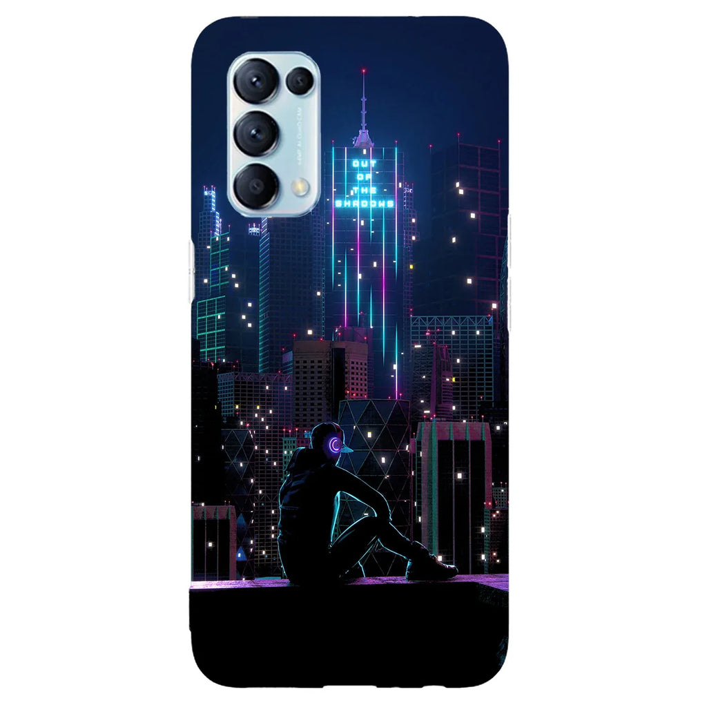 Husa compatibila cu Oppo Reno 6 Pro 5G model Neon City, Silicon, TPU, Viceversa - Viceversa