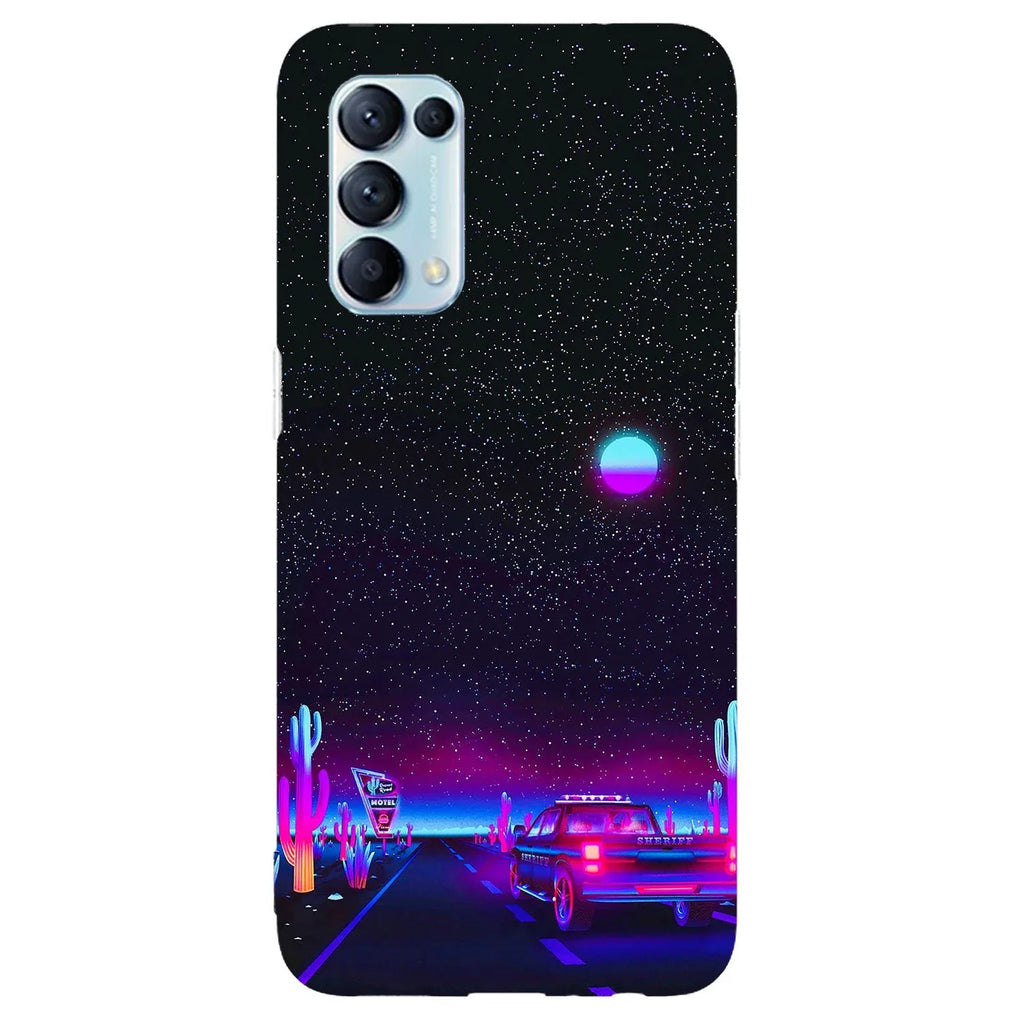 Husa compatibila cu Oppo Reno 3 Pro model Neon Drive, Silicon, TPU, Viceversa - Viceversa