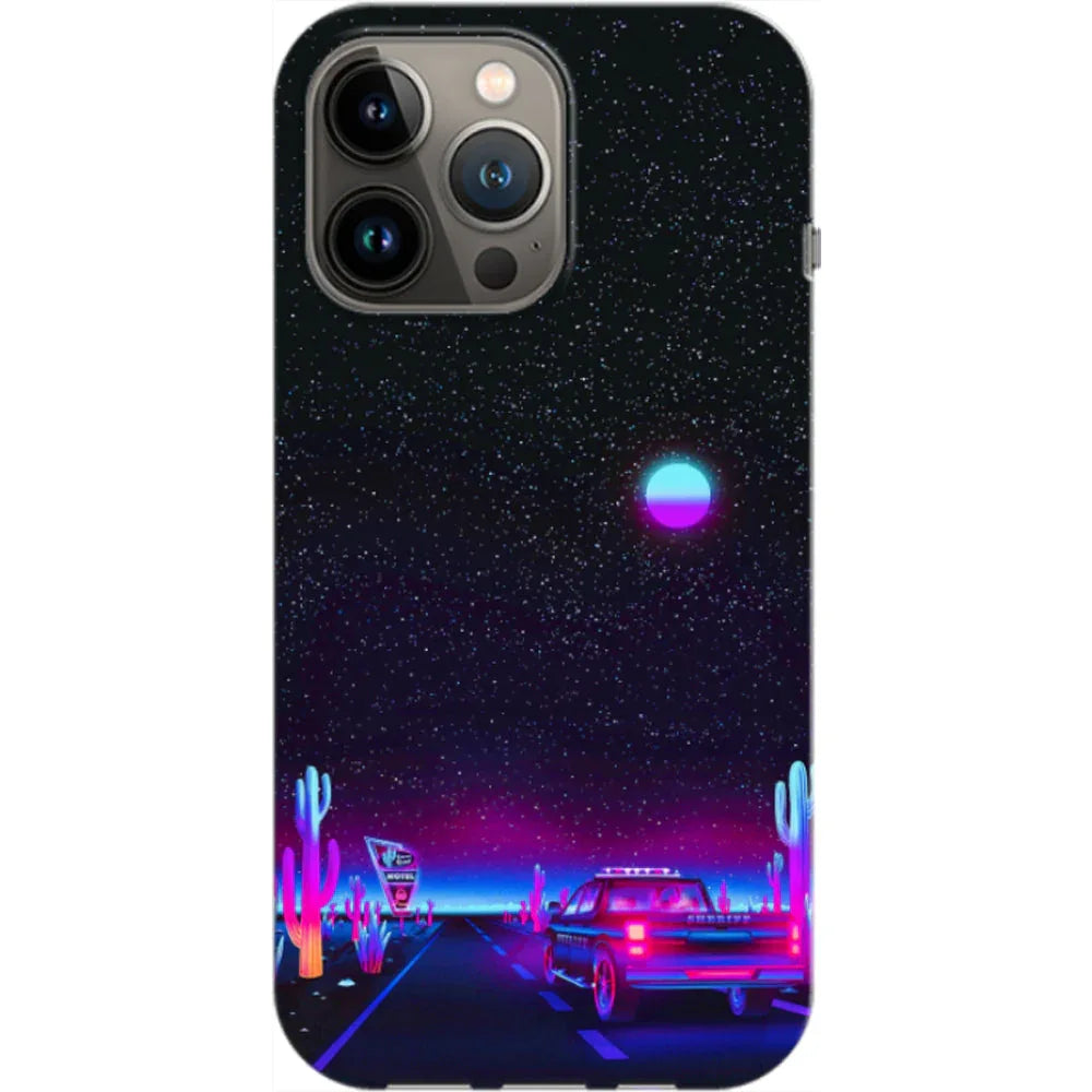Husa compatibila cu Apple iPhone 14 Pro Max model Neon Drive, Silicon, TPU, Viceversa - Viceversa